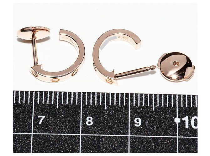 Cartier LOVE Au750 Ohrringe Pink - Ansicht 3
