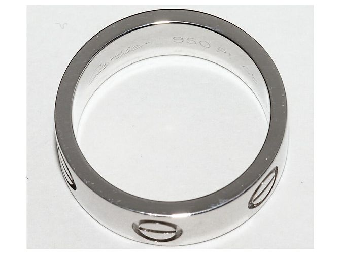 Cartier Love Pt950 Ring Größe 48 Silber - Ansicht 4