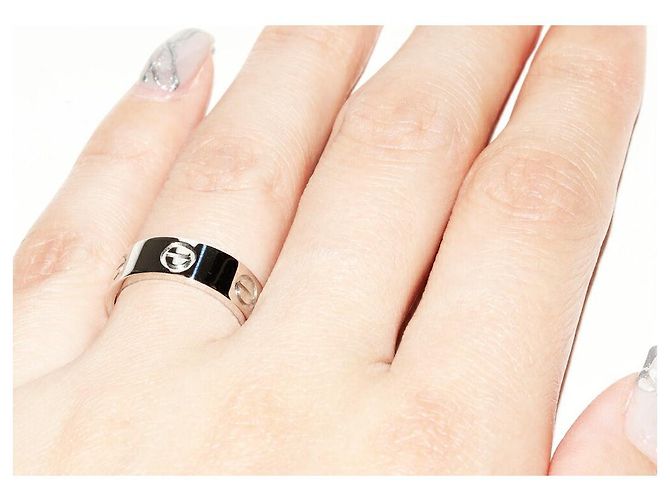 Cartier Love Pt950 Ring Größe 48 Silber - Ansicht 5