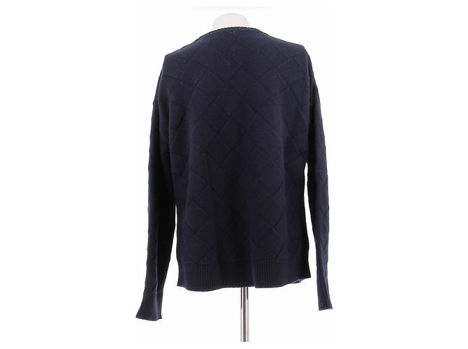 Bottega Veneta Wollpullover Marineblau - Ansicht 2