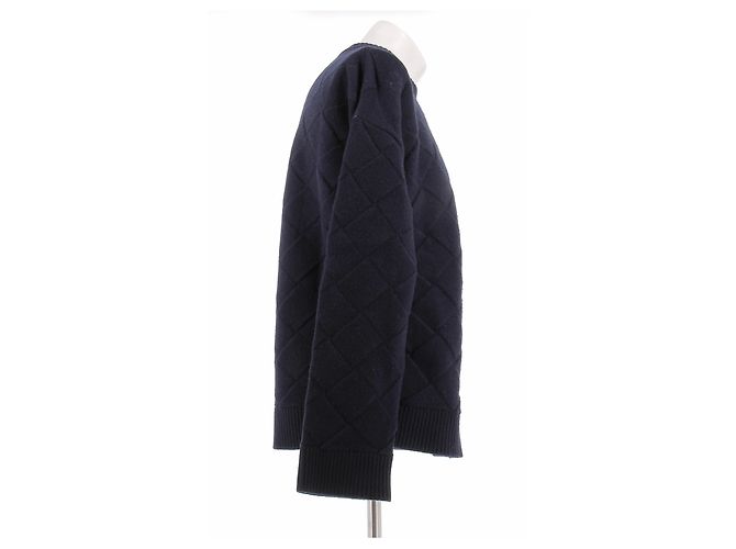 Bottega Veneta Wollpullover Marineblau - Ansicht 3