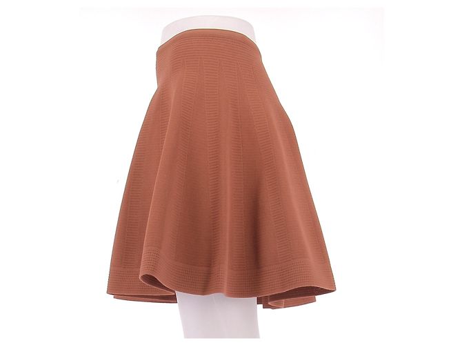 Alaïa Minifalda terracota Naranja - vista 4