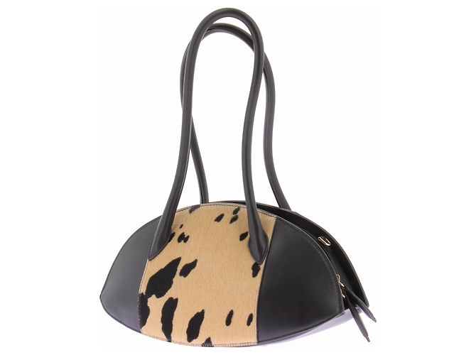 Nina Ricci Borsa "Le Bal Médium" in pelle stampata Nero - vista 5