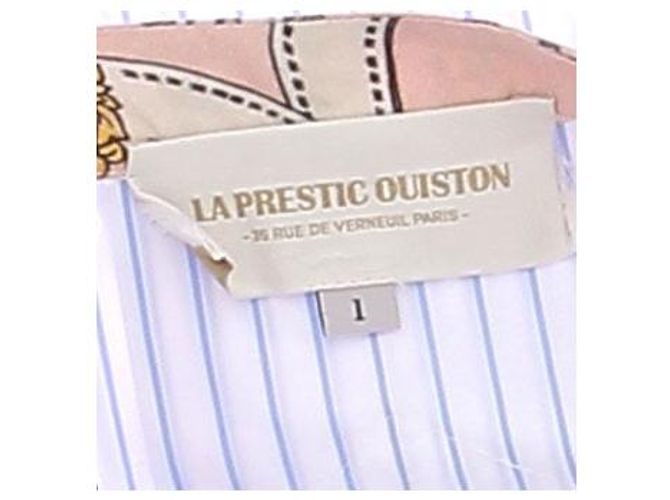 Camisa La Prestic Ouiston de algodón azul a rayas - vista 5