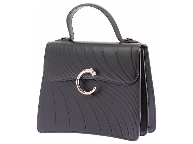 Cartier Schwarze 'Panthere C' Tasche - Ansicht 5