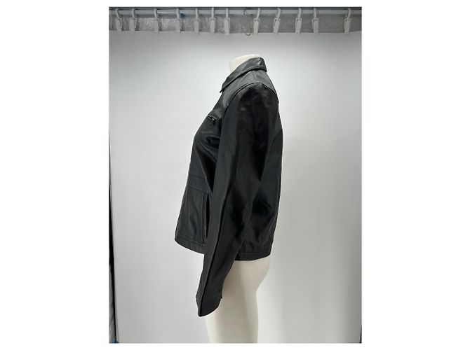 Whistles Schwarze Lederjacke - Ansicht 4