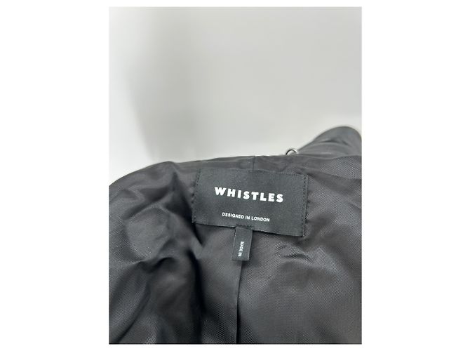 Whistles Schwarze Lederjacke - Ansicht 5