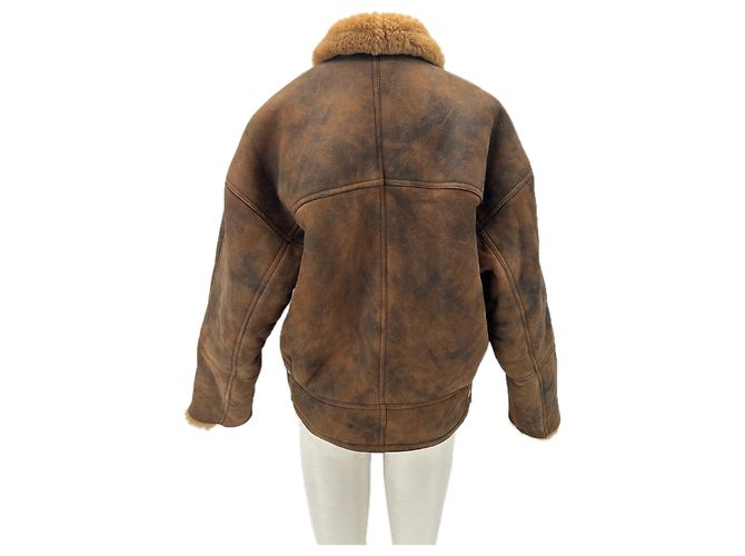 Sandro Jacke aus brauner Wolle - Ansicht 2