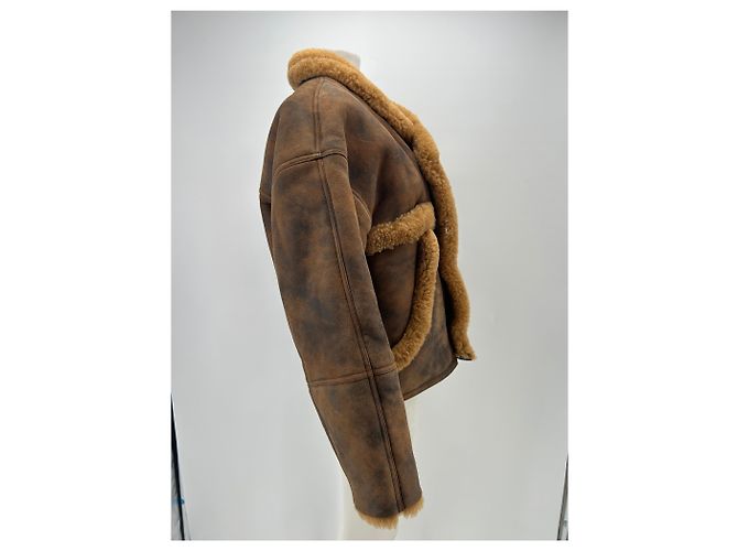 Sandro Jacke aus brauner Wolle - Ansicht 3