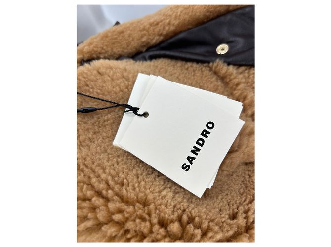 Sandro Jacke aus brauner Wolle - Ansicht 5