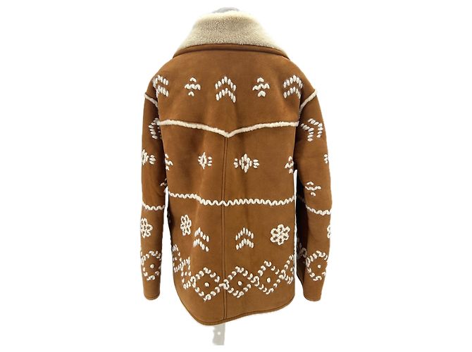 Maje Jacke aus Lammfell Camel Größe 36 Kamel - Ansicht 2