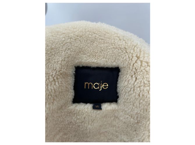 Maje Jacke aus Lammfell Camel Größe 36 Kamel - Ansicht 5