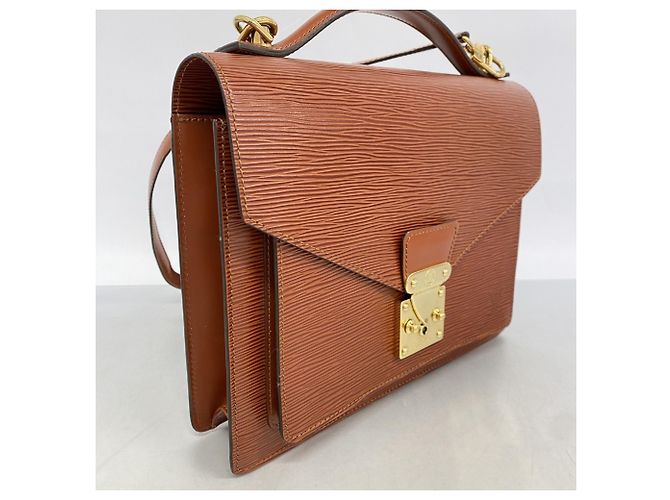 Bolso Monceau Epi Louis Vuitton Castaño - vista 2