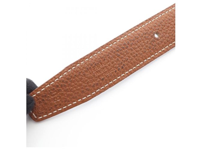 Cinto H Constance da Hermès Marrom Preto Dourado - vista 11