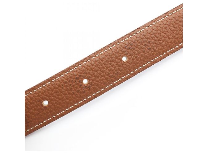 Cinto H Constance da Hermès Marrom Preto Dourado - vista 12
