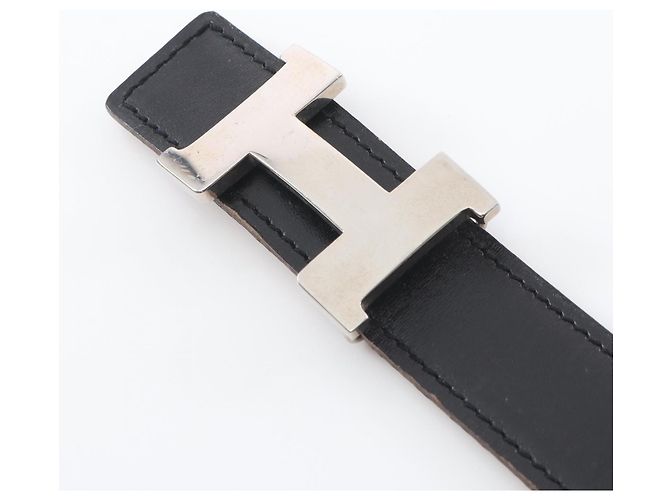 Cinto H Constance da Hermès Marrom Preto Dourado - vista 2
