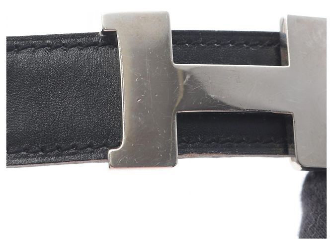 Cinto H Constance da Hermès Marrom Preto Dourado - vista 8