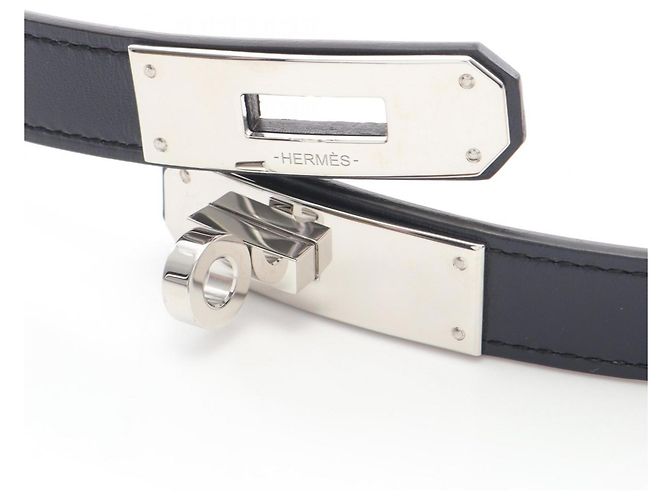 Hermès Herren Ledergürtel in Schwarz von Hermes Kelly - Ansicht 5