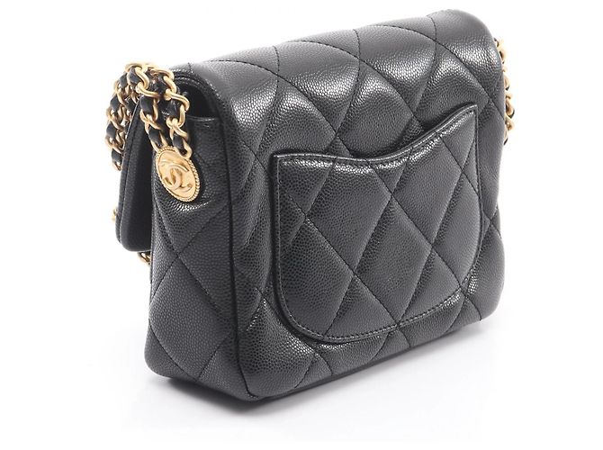 Sac à épaule noir Matelassé Chanel - vue 2