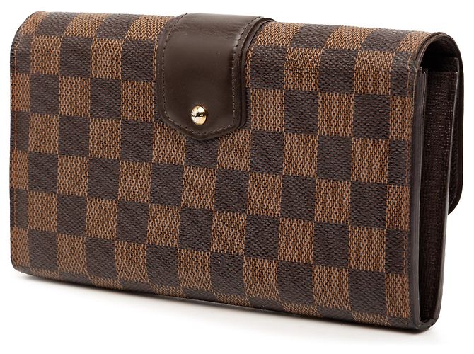 Cartera Sistina Damier Ebene Marrón Louis Vuitton Castaño - vista 2