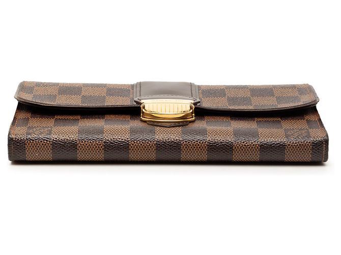 Cartera Sistina Damier Ebene Marrón Louis Vuitton Castaño - vista 3