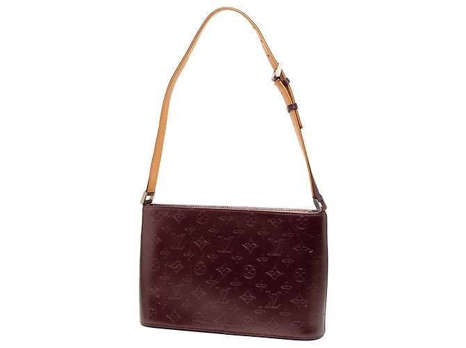 Louis Vuitton Monograma Mat Alston Rojo Roja Burdeos - vista 2