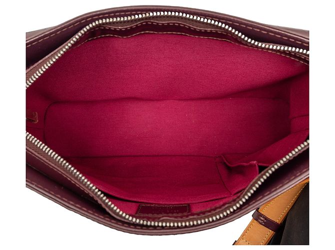 Louis Vuitton Monograma Mat Alston Rojo Roja Burdeos - vista 4