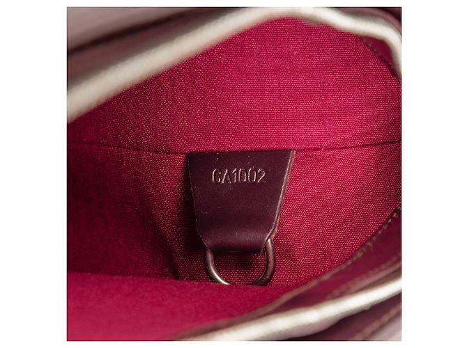 Louis Vuitton Monograma Mat Alston Rojo Roja Burdeos - vista 6