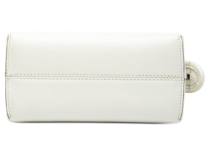 Fendi Mini Borsa in Pelle Bianca By The Way Roma - vista 3