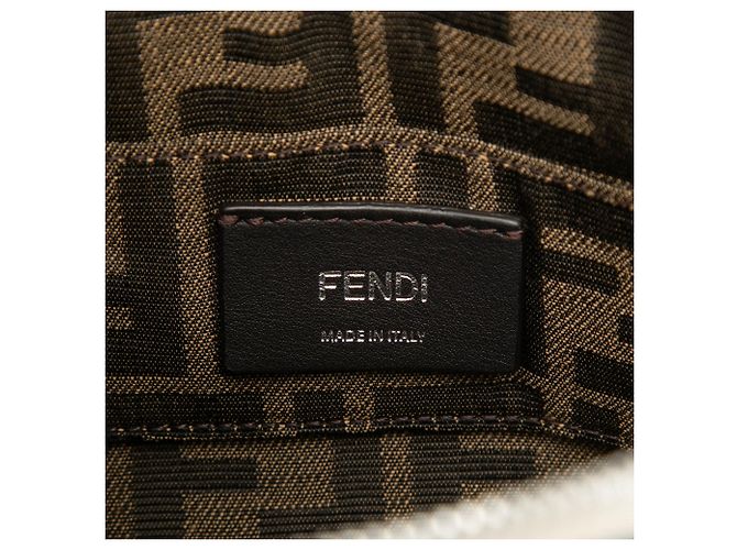 Fendi Mini Borsa in Pelle Bianca By The Way Roma - vista 5