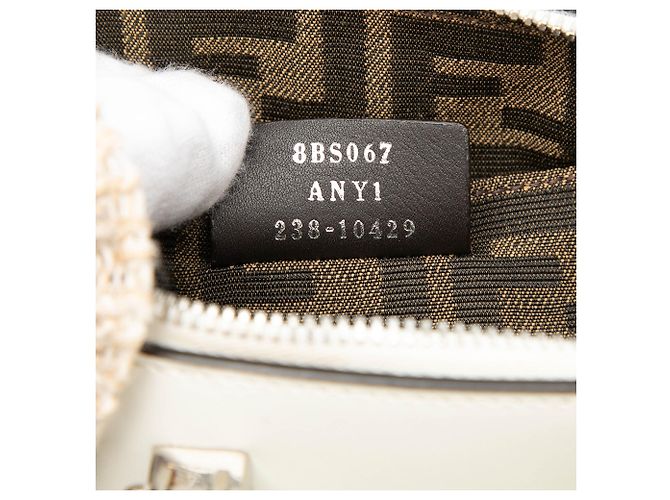 Fendi Mini Borsa in Pelle Bianca By The Way Roma - vista 6