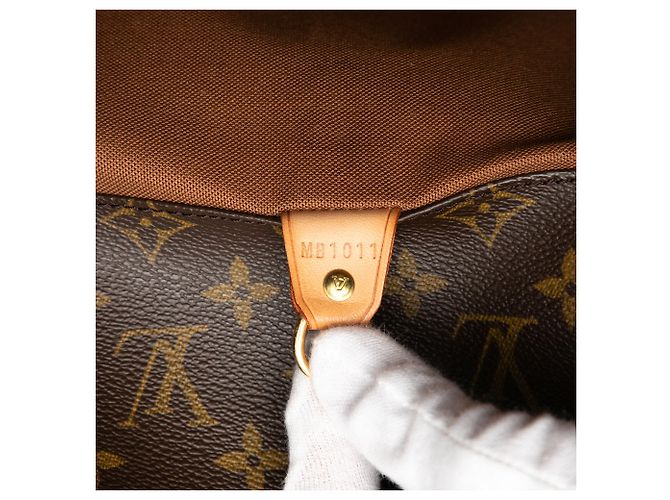 Braune Monogramm Einkaufstasche Louis Vuitton - Ansicht 6