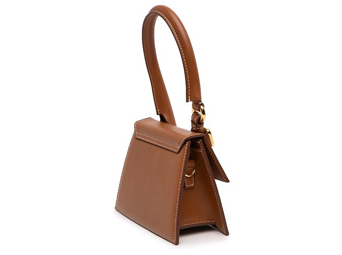 Jacquemus Borsa in pelle marrone Le Chiquito Moyen Boucle - vista 2