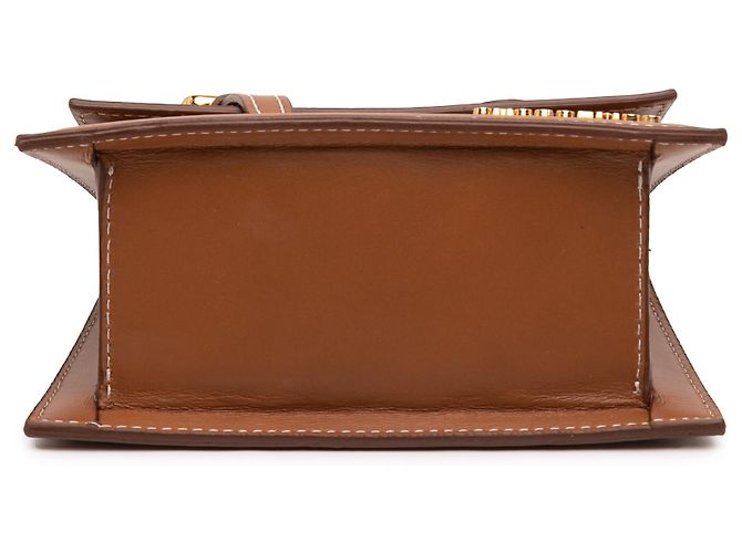 Jacquemus Borsa in pelle marrone Le Chiquito Moyen Boucle - vista 3