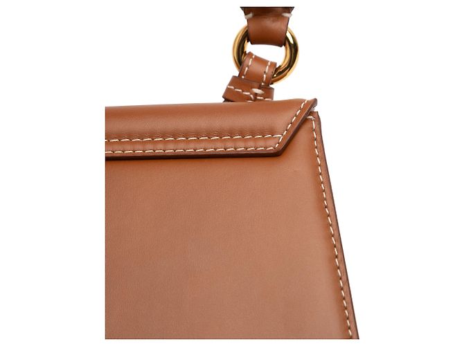 Jacquemus Borsa in pelle marrone Le Chiquito Moyen Boucle - vista 8