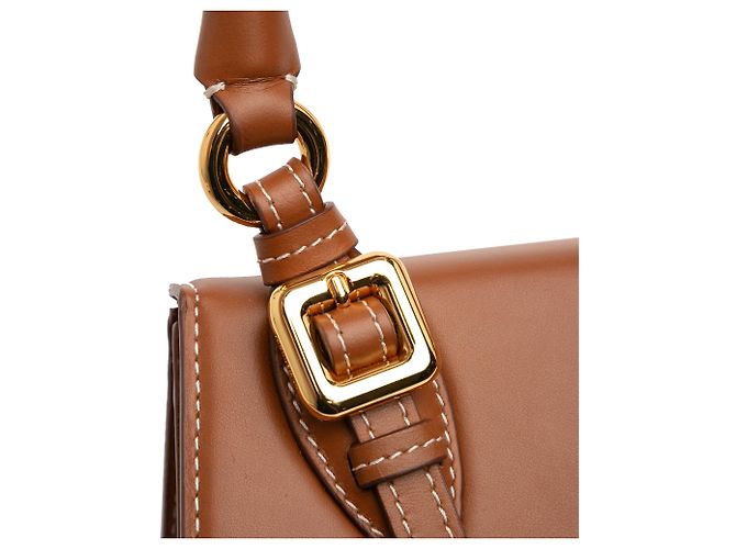 Jacquemus Borsa in pelle marrone Le Chiquito Moyen Boucle - vista 9