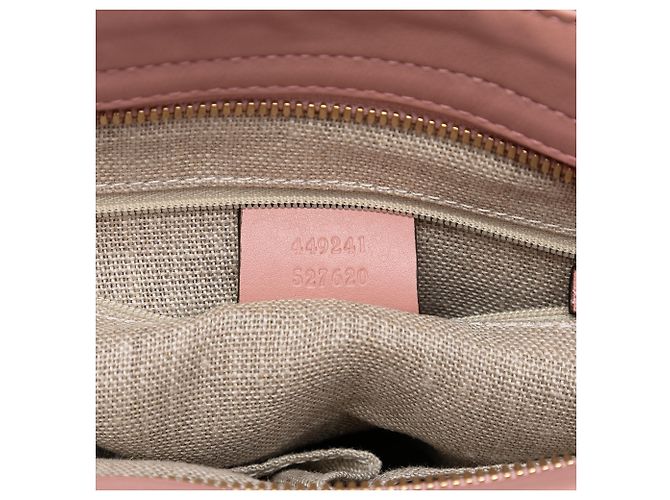 Borsa a tracolla Bree Microguccissima rosa piccola di Gucci - vista 6