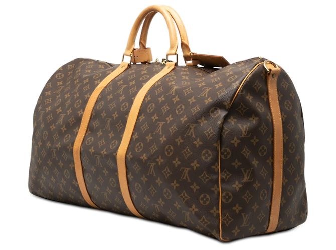 Louis Vuitton Keepall Bandoulière 60 Monogram Marrone - vista 2