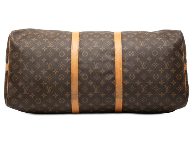 Louis Vuitton Keepall Bandoulière 60 Monogram Marrone - vista 3