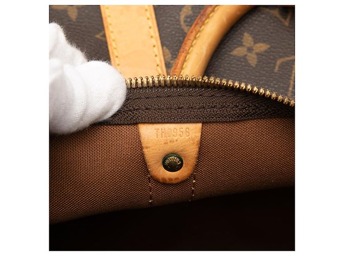 Louis Vuitton Keepall Bandoulière 60 Monogram Marrone - vista 6