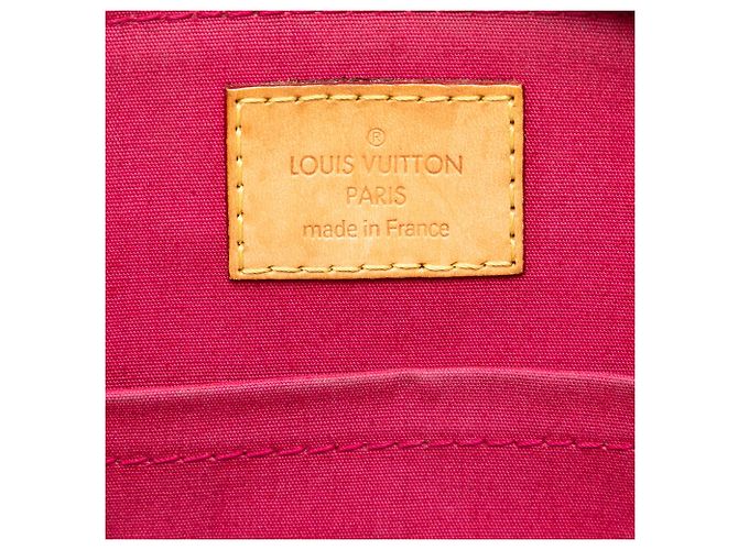 Louis Vuitton Alma BB in Vernis Monogram Rosso - vista 6