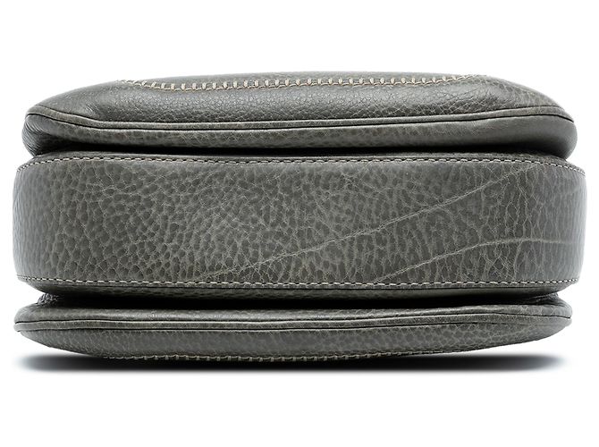 Gucci Graue Mittelgroße Kalbsleder New Bamboo Handtasche Braun - Ansicht 3