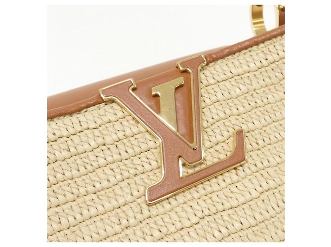 Borsa Capucines MM Louis Vuitton Caramello - vista 6