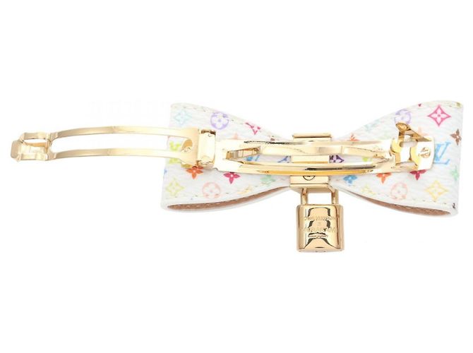 Fermaglio Monogram Multicolore Louis Vuitton Bianco - vista 2