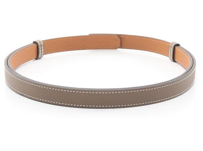 Hermès Hermes Kelly Gürtel in Grau Braun - Ansicht 2