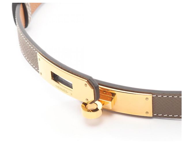 Hermès Hermes Kelly Gürtel in Grau Braun - Ansicht 3