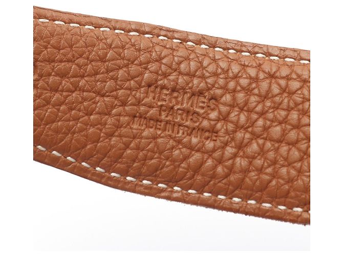 Hermès Constance H Gürtel Braun Schwarz - Ansicht 4