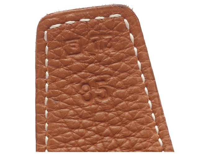 Hermès Constance H Gürtel Braun Schwarz - Ansicht 5