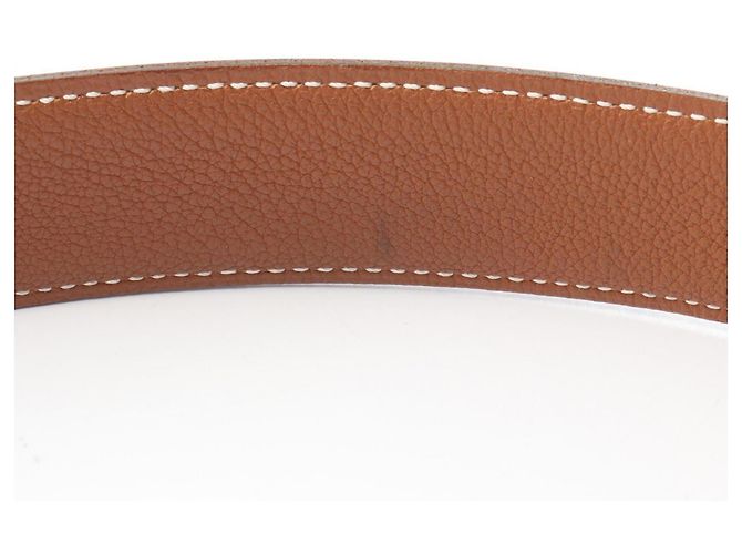 Hermès Constance H Gürtel Braun Schwarz - Ansicht 8