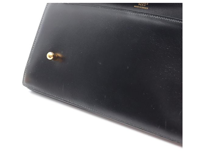 Borsa Hermès Piano in pelle di vitello nera Nero - vista 13
